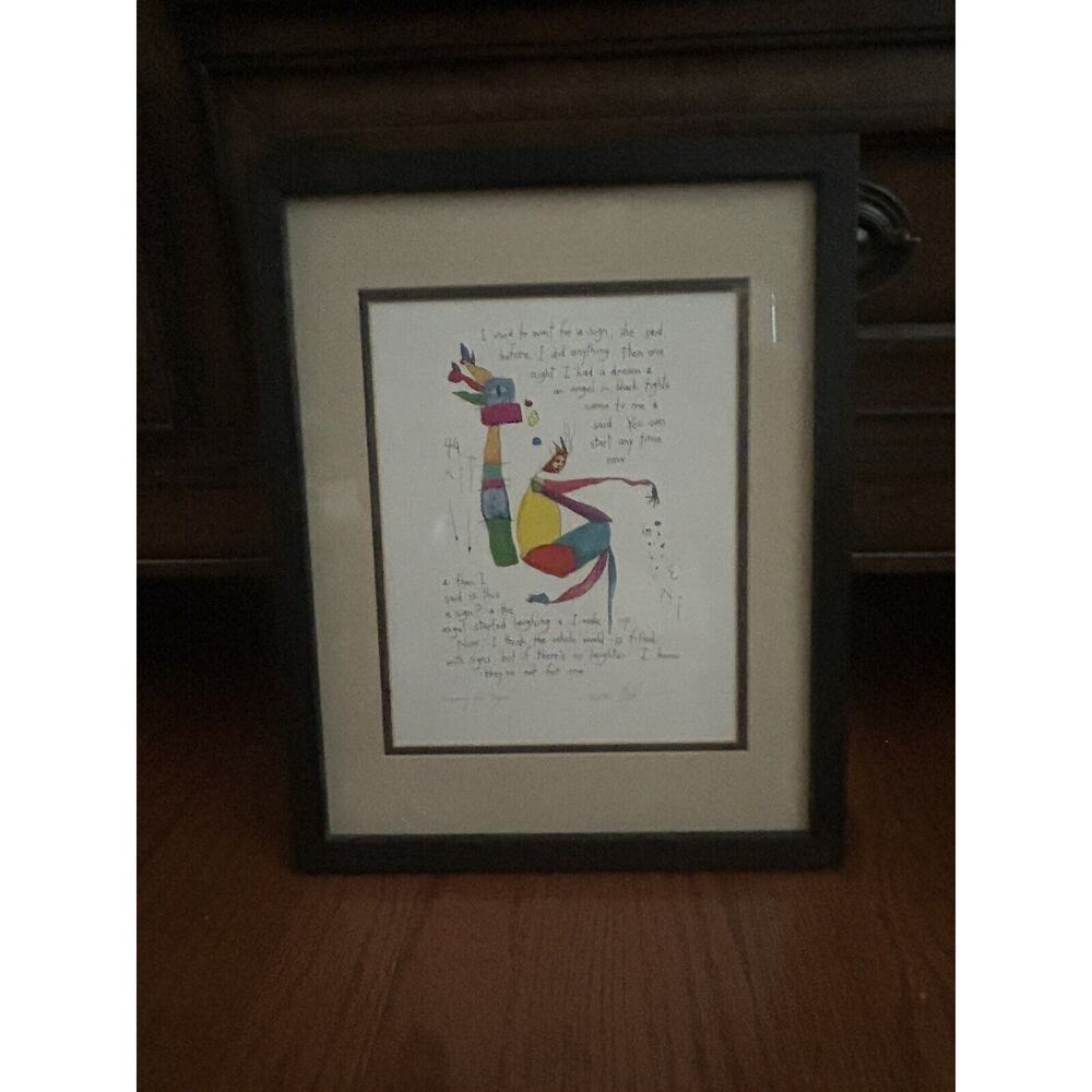 Brian Andreas‎ 1996 Signed C Story People Print - Wishing For Signs - Framed